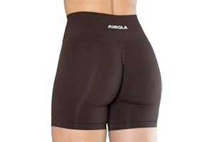 AUROLA Workout Shorts Damen Pantalones Cortos de Yoga (Pack de 10) para Mujer