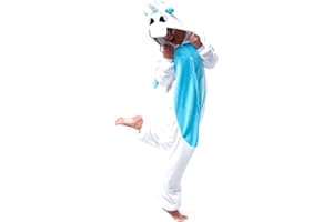 ARZER Pyjamas Licorne Adulte Unisexe Kiguruma Unicorn Cosplay Animaux Nuit de vêtement,Bleu,M(hauteur 155-163)