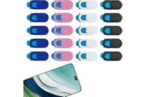 FINALCOOL 20 Pezzi Webcam Cover, Coperchio Della Webcam, Copri Webcam Slider Copertura, Webcam Ultra Sottile Camera Cover per Laptop, PC, Computer Portatile, Phone, Tablet, Smartphones, Noteboook PRO 4 Colori