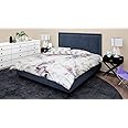 Lross Comforter Duvet Insert Quilt Shaded Design 100% Cotton Comforter Queen Size, Quilted Down Alternative All Season Duvet,Hotel Quality Bedding Comforter ( 1Pc, 96 X 88 )