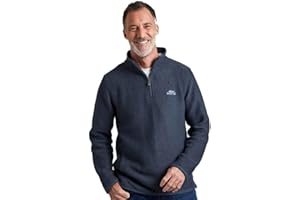 Weird Fish Stern 1/4 Zip Eco Macaroni Sweatshirt Peacock Blue