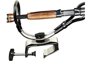 JasCherry Porta Canna da Pesca per Kayak da Barca, Poggia Canne da Pesca in ABS, Supporto Canna da Pesca Girevole a 360 Gradi per Yacht Pesca in Mare/Montaggio con Viti