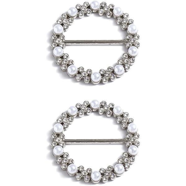 9 Pièces Boucles de T Shirt Métal Clips Bague T Shirt Boucle Strass