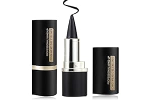 EHIOG Wasserfester Eyeliner, Schwarzer Gel Eyeliner Stift, Matter schnelltrocknender Eyeliner, Eyeliner mit Präziser Filzspitze, Wischfester Eyeliner Make-up für den ganzen Tag, Langanhaltendes Make-up