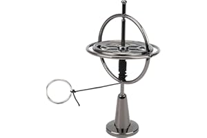 SOLBUM RUIRUIY Gyroscope de précision Compact Zine Alliage Gyroscope du Bout des Doigts Anti-Gravité Toupie Balance Décompression Jouet