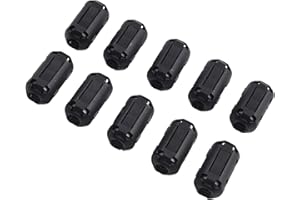 EAWFGTUW Clearer Signal with TDK Ferrite Core Clip On Rings, Ideal for USB Cables (7mm)