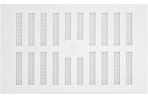 Map Adjustable Air Vent with Flyscreen Cover, 9" x 6" (229mm x 152mm), Hit & Miss Double Brick Ventilation Cover, White