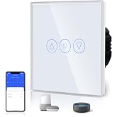 BSEED Wifi Light Dimmer Switch Smart Wall Switch Compatible with LED Touch Switch with Alexa/Tuya 300W 1 Gang 1 Way White 86m