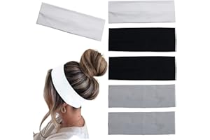 MLMOMVME Headband for Women Non Slip Elastic Stretchy Cotton Head Band Sports Workout Yoga Running