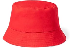 BLUECHOLON Cappello da pesca per bambini 100% cotone. Cappello pescatore bambino ragazza. Cappello Pescatore Tipo Bob. Berretto Bucket. Taglia unica 54