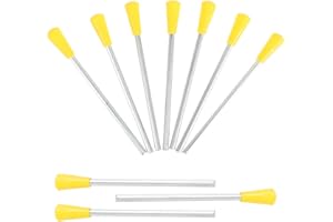 VICASKY 10PCS Triangle Iron Sticks, Metal Musical Triangles Percussion Triangle Beaters Instrument Striker Strikers for Triangle Hand Percussion Instrument Mallets Triangle Beater for Musical Instrument