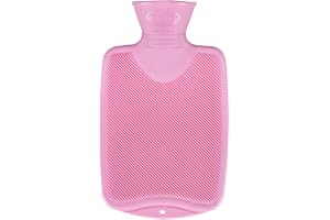 Fashy 6442 värmeledningsflaska ~ termoplast- värmeflaska halvblock, luktneutral, återvinningsbar, robust och hållbar, färglös
