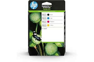 HP 6ZC69AE 953 Original Ink Cartridges, Black/Cyan/Magenta/Yellow, Multipack
