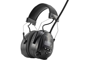 PROTEAR Bluetooth 5.3 Gehörschutz mit Radio DAB/DAB + FM, wiederaufladbare elektrische Gehörschutzkapsel mit Freisprechfunktion, Idealer zum Mähen, Sägen, Werkstatt,SNR 30dB