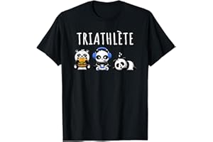 CADEAU GEEK GAMER ADO Triathlète Gaming Humour Panda Geek Idée Cadeau T-Shirt