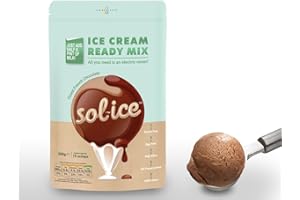 SOLICE ICE CREAM READY MIX Sol-ice Dairy Ice Cream Mix Powder | Chocolate 200g | Whip with Just a Mixer or Machine | Makes approx. 8-10 Scoops