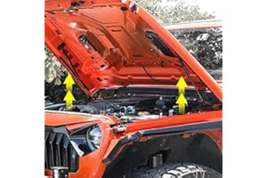 ‎HIGH FLYING HIGH FLYING Motorhauben Gasfeder Schwarz 2 Stücke für Wrangler JL 2019 2020 2021 2022
