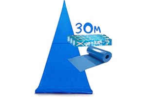 ORIGINAL CUP Official Maxi Giant Slip and Slide XXXXXL | 30 Meters Glide | Triple | Sliding Mat | Fastest Slip'n Slide | Strongest Water Slide | Outdoor Water Sport | Game | 100% Fun | OriginalCup®