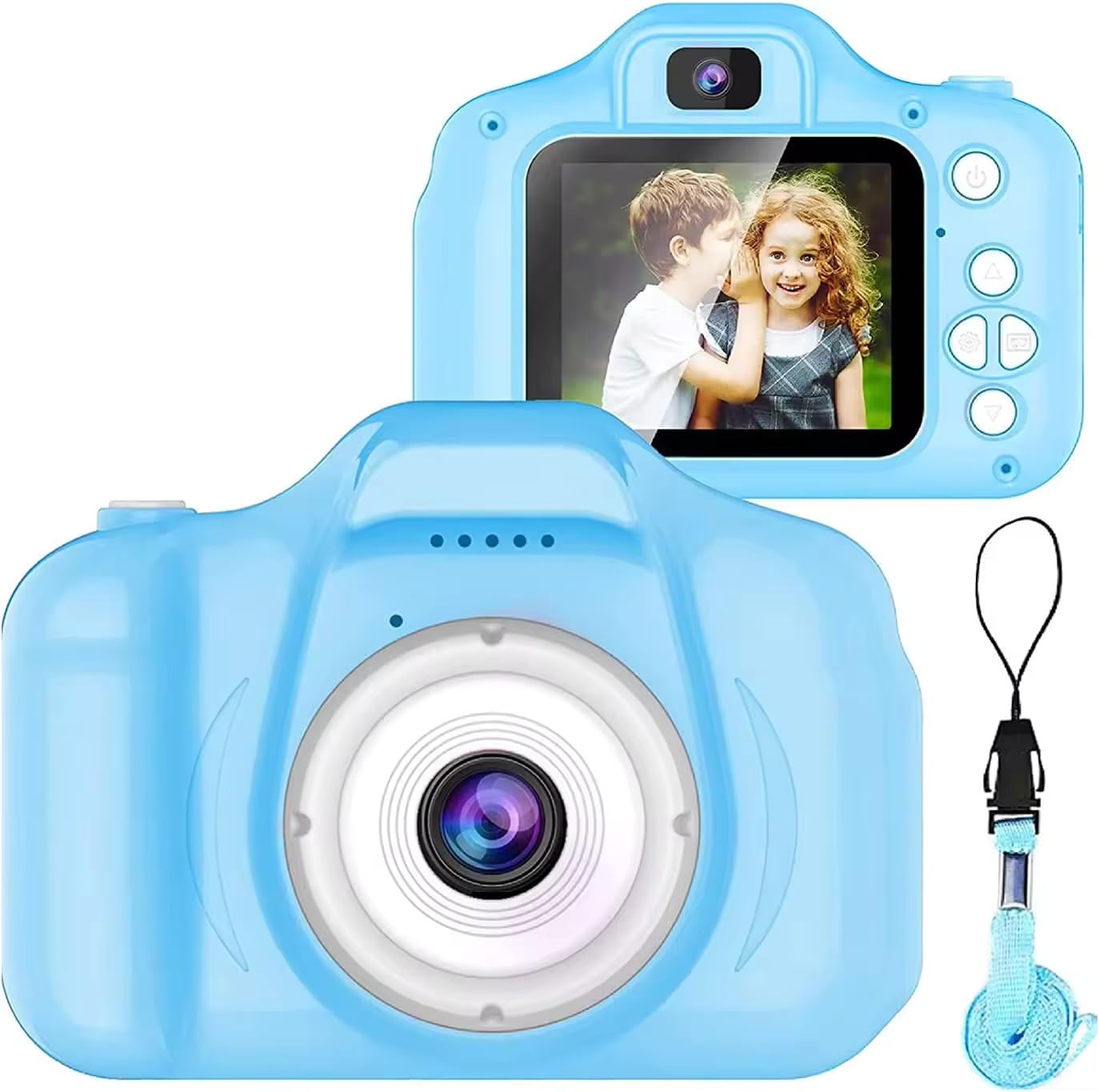 Zinnia Camera for Kids, Digital Camera for 720p Video Recoding, SD Card Support & MP3 Music Player with Games, 13 MP Dual Sel