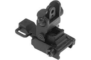 BEGADI Hinteres Flip Up Visier #2 für Airsoft M4 / M16 Modelle, bestehend aus Metall