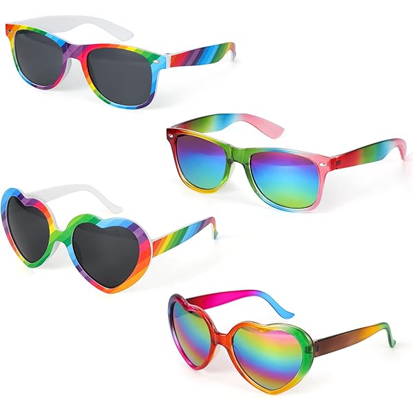 Occhiali Da Sole A Forma Di Cuore - Pack Da 18 Pezzi, Colorati, Senza Montatura, Per Feste E Foto - Foto 6