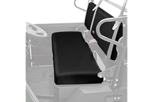 KEMIMOTO Front Bench Seat Cover Compatible with Kawasaki Mule PRO-FXT DXT FX DX 2015-2023 Replace OEM Part KAF080-039 Black Rear Seat Cover