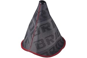 EGFheal BRIDE GRADATION HYPER FABRIC Car Gear Shift Knob Boot Cover Gear Gaiter Cover Gear Shifter Boot Universal Manual Gear Shift Knob Dark gray