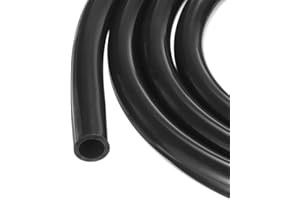 Rebower 1m(3ft) Silicone Tubing 16mm ID 22.2mm OD Black Industrial Plastic Tubing Pure Silicone Hoses for Pump Siphoning Draining Irrigation Brewing, 5/8" x 7/8"