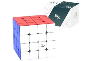BUCAXIT Cubo Magico Magnetico,YJ MGC 4x4 Magnetic Stickerless Speed Cube，Magic Cube 3D Puzzle Toy per Girare Senza Intoppi Cubo Veloce Giocattoli