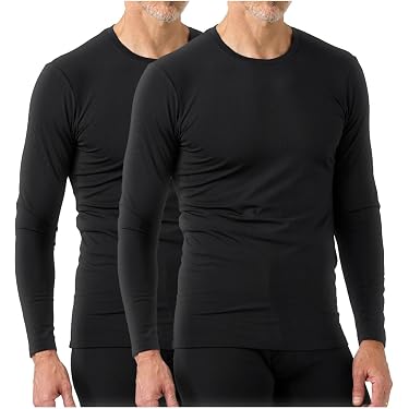 LAPASA Herren Merinowolle Langarmshirt – 100% Merino, Leicht/mittel, Atmungsaktiv, 4-Wege-Stretch, Thermo-Basisschicht – Für Jagd, Skifahren, Wandern Oder Als Schlafanzug