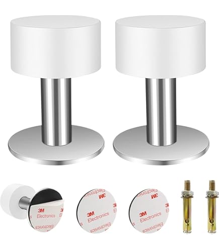 EVI Herrajes 040182TPRAM I-182 wandstop, zwart rubber, 88mm-120mm Verstellbar 88-120mm (neu) Witte siliconen