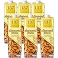 137 Degrees Almond Drink Unsweetened | Lactose Free | Gluten Free | No Preservatives | Zero Cholesterol | Dairy Free| Source of Calcium & Vitamins - PACK OF 6 (1L Each)