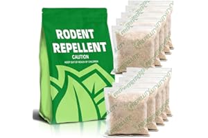 ADMUIPL Mouse Repellent, Rat Repellents, Peppermint Rodent Repellent for Home, Mice Repellant Indoor, Rodent Control for Kitchen, Mice Deterrent Outdoor, Better Than Ultrasonic (Rodent-10 Pouches)