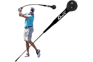 AXKAL Golf Swing Trainer Training Aid Warm-Up Strength Speed Stick Tempo Ball Practice Tool 40 48 Inch, Golf Club Equipment Aids On-Course Accessory Grip Strength Outdoor