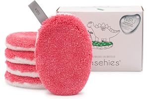waschies KIDS - Set di 5 panni per la pulizia solo con acqua, riutilizzabili, per la pelle, super morbidi, Made in Germany, colore: Rosa