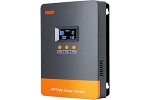 PowMr 80A MPPT Charge Controller 12V/24V/48V Auto, 80Amp Solar Charge Controller w/ LCD Display, Support 12(Max) Solar Regulator Connections in Parallel, Work with Lead-Acid and Lithium Batteries