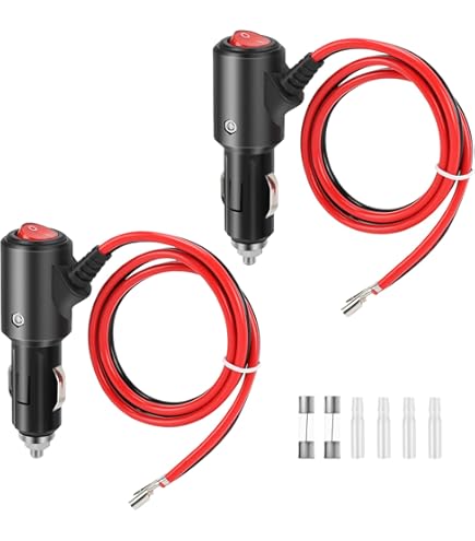 2 Pezzi Spinotto Accendisigari Auto Maschio Con Cavo