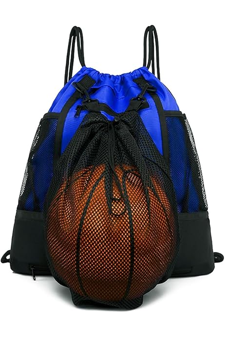 Borsa A Rete Per Palloni Bewudy - Zaino Portapallone Regolabile, Per Calcio, Basket, Spiaggia - Foto 6