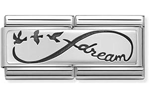 Nomination Perle Composable Double Classic en Acier Inoxydable et émail - 330710/04