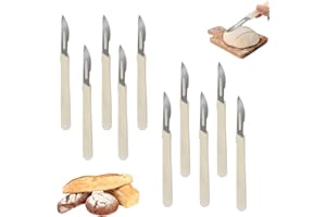 NOLACE Utensile per Tagliare il Pane 10 Pcs Taglierino Per Pane Lama Pane Coltello Per Impasto Coltello Da Pane Professionale Coltello Pane Bread Lame Bread Lame Per Intagliare Il Pane Crudo Lama Pane