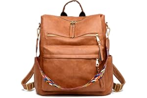 ZOCILOR Women's Fashion Backpack Purse Multipurpose Design Convertible Satchel Handbags and Shoulder Bag PU Leather Travel bag