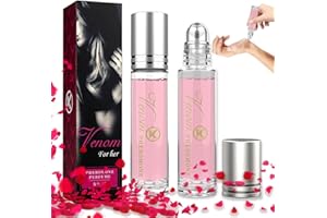 LEBENISTGUT 2 stück Roller Ball Parfüm Für Männer Und Frauen, Roller Ball Parfüm Damen, Pheromone Öl Parfüm Für Frauen, Venom Pheromon Parfüm, Tragbarer Duft für Frauen, Lang Anhaltende Duftnote