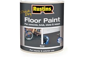 RUSTINS Quick Dry Floor Paint Grey 1ltr