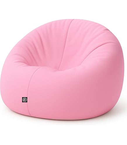 Patch home zitzak, gamer-kussen, loungekussen, zitkussen, stoel, geschikt voor binnen en buiten, gevuld en klaar voor gebruik, blauw - 75 cm x hoogte 80 cm - in 2 maten en 25