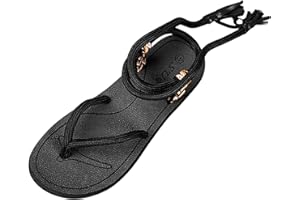 IQYU Chanclas de baño para hombre, estilo romano, sandalias de playa, sandalias con tiras informales, chanclas con correa envolvente, sandalias transpirables, zapatillas para hombre con suela suave,
