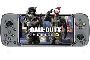 Mando de juego inalámbrico para iPhone, Megadream MFi Bluetooth Gamepad Joystick para iOS/Android, iPhone 13/Mini/13 Pro Max, 12, 11, para Samsung Galaxy, Nokia, OPPO, Google, Direct Play (gris)