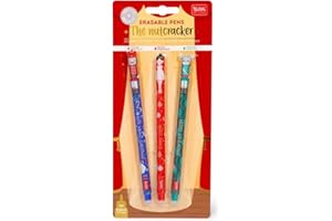 LEGAMI Bolígrafo Borrable Set de Navidad Edición de Navidad Set de El Cascanueces Con 3 Bolígrafos de Gel Radierbaren Cascanueces, Bailarina y Rey de los Ratones