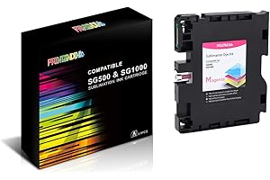 PRINTANDINK SG500 SG1000 Cartucce d'inchiostro a sublimazione compatibili con Sawgrass Virtuoso SG500 SG1000 Nuovo firmware 3.03 (nero)