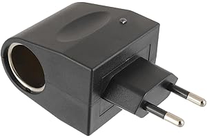 CDDCWZ Adattatore da 230 V a 12 V, presa accendisigari, convertitore da CA a CC con spina europea, adattatore per caricabatterie, convertitore di tensione, presa di alimentazione
