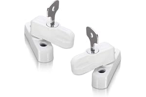 XFORT Confezione Da 2 - Serrature Per Porte e Finestre Per Finestre e Porte In Pvc, Bulloni Di Bloccaggio Di Sicurezza Per Porte, Serrature Per Porte e Finestre In Pvc